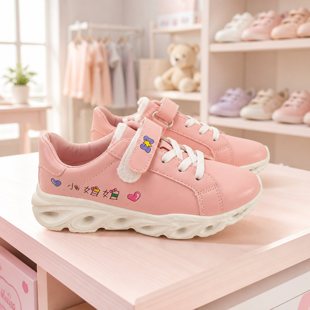 NWOB Girls Hook & Loop Sneakers Size EU36 US  Girls 4Y-4.5Y Women 5-5.5